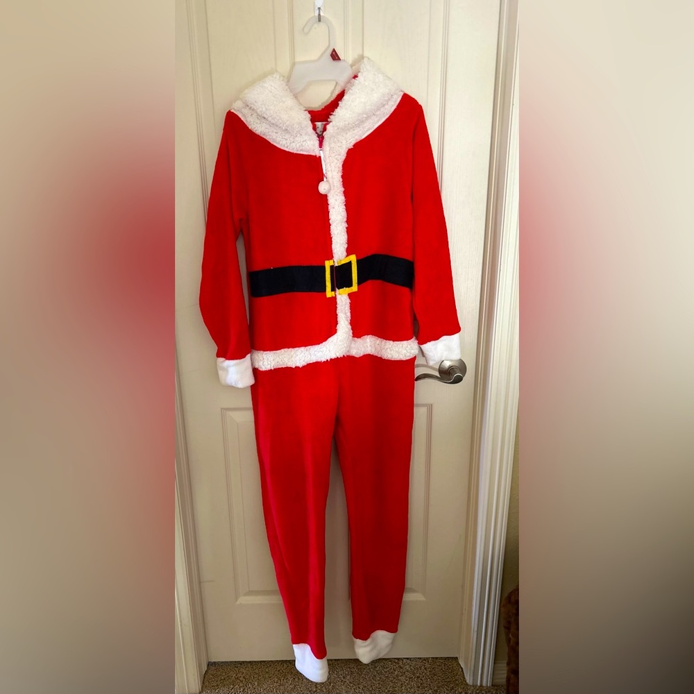Women’s Santa Bodysuit PJ’s. Size M